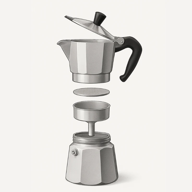 partes cafetera italiana